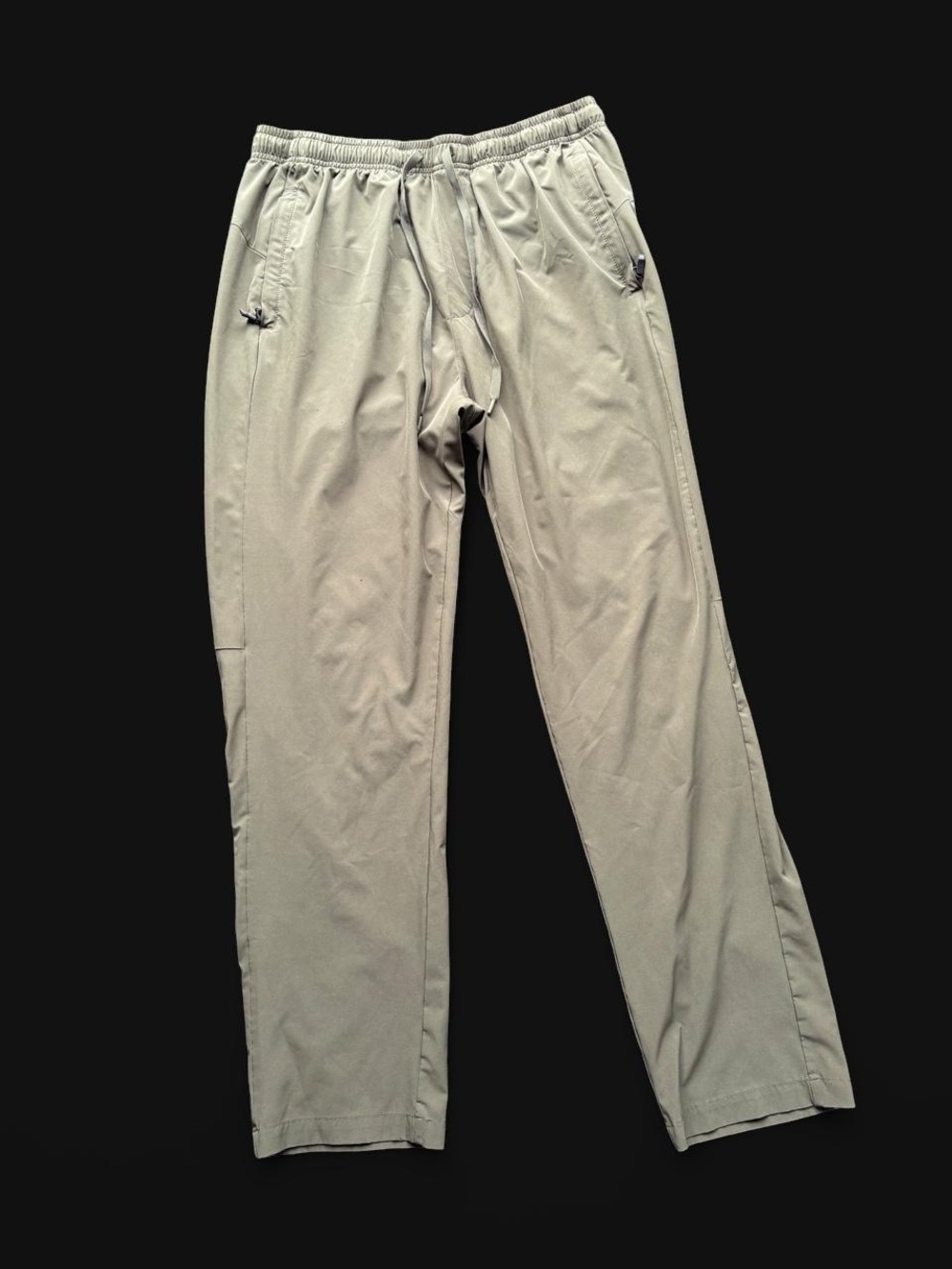 ✨Khaki green cargo pants with adjustable waist and drawstring, size L✨